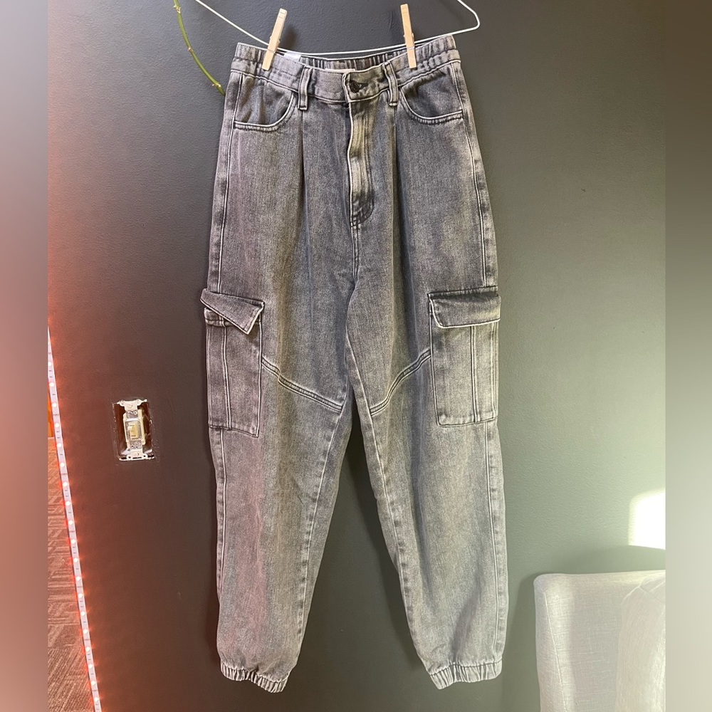 Pac Sun black faded jeans